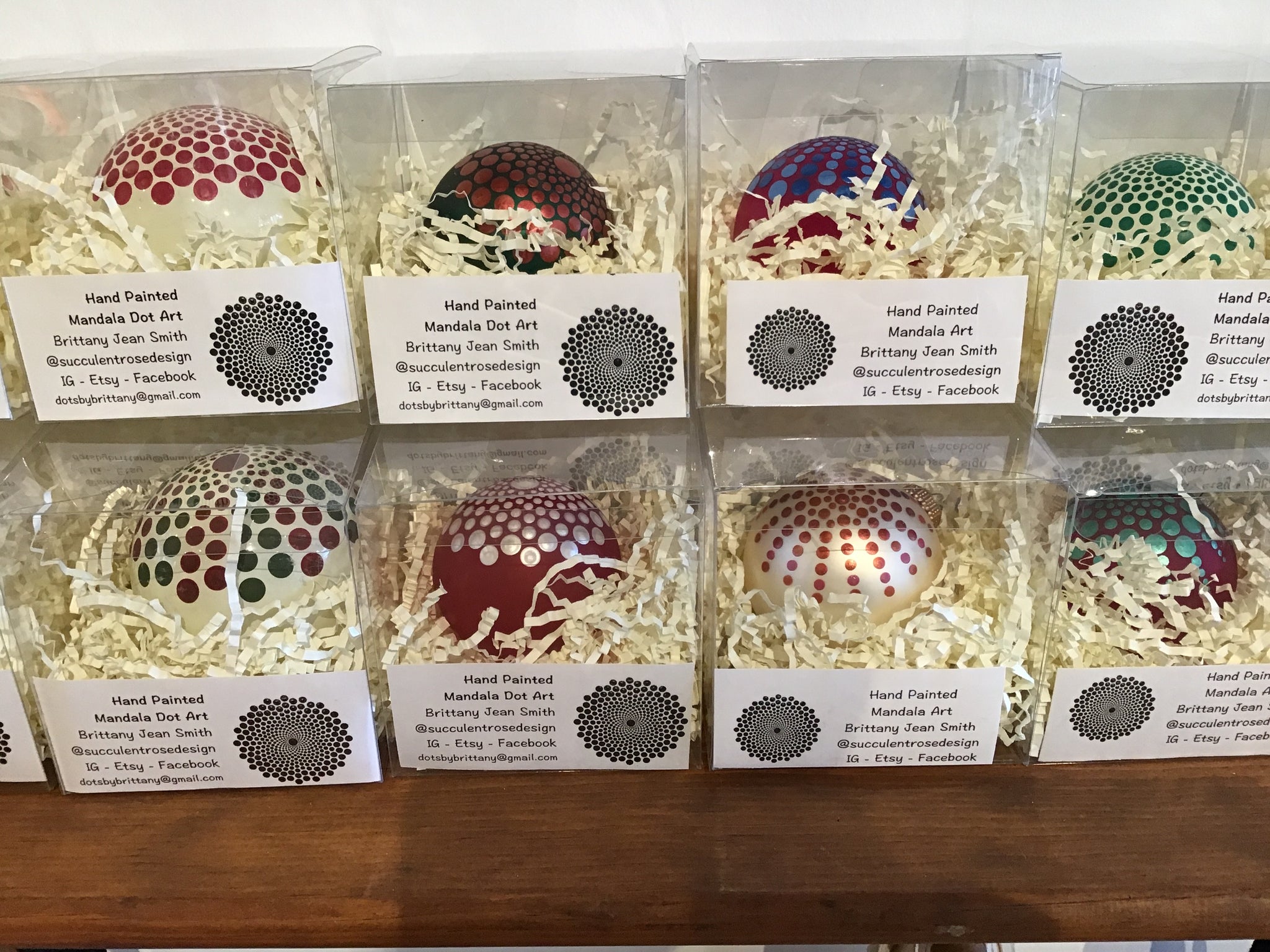 Mandala dot ornaments