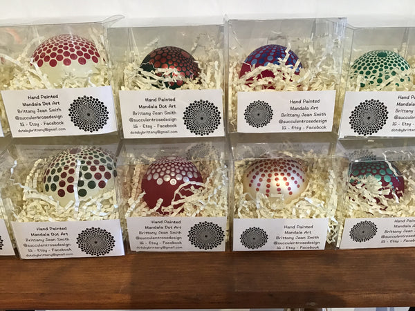 Mandala dot ornaments