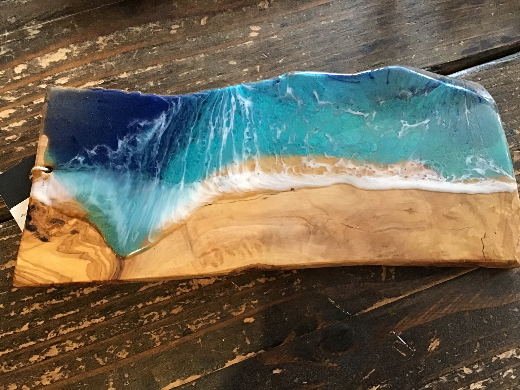 Small ocean wave charcuterie board
