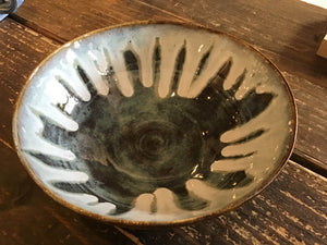 Blue drip bowl