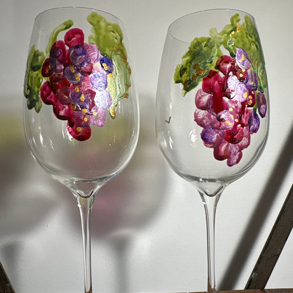 Hand Painted Glassware
