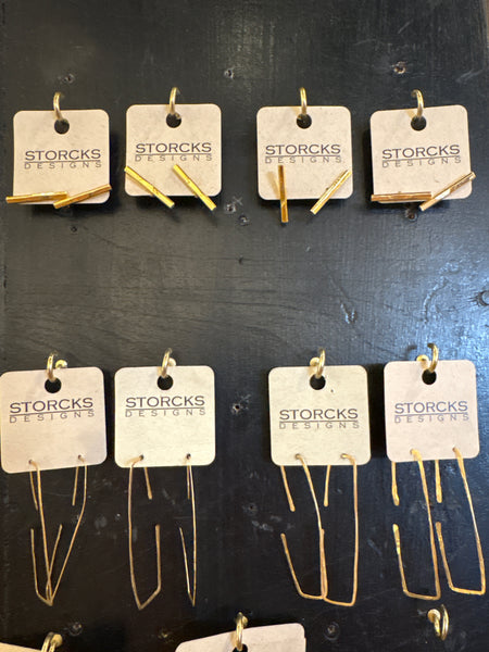 18K Gold Wire & Plated Earrings