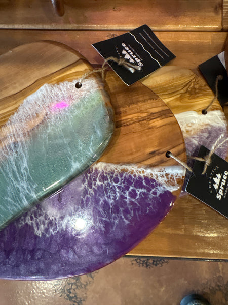 Ocean wave charcuterie board