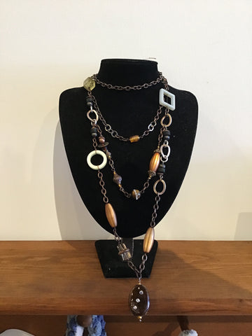 Multi tier shape necklace