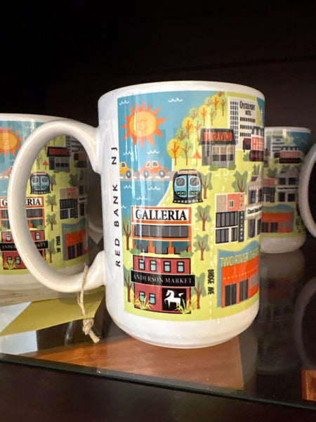 New Jersey Town Map Mugs