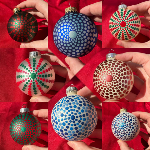Mandala dot ornaments
