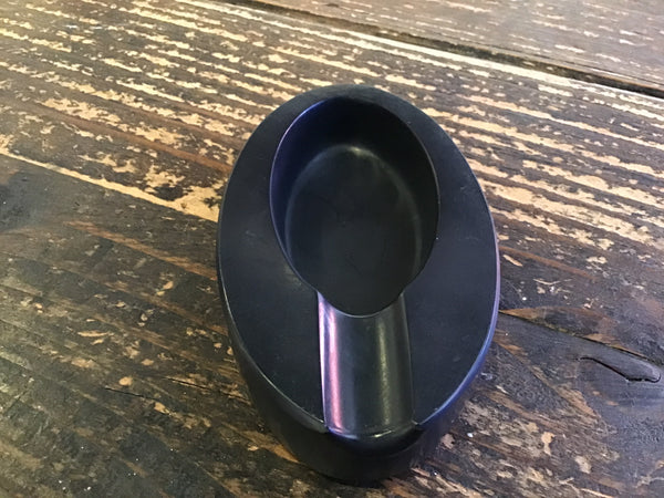 Oval concrete ashtrays