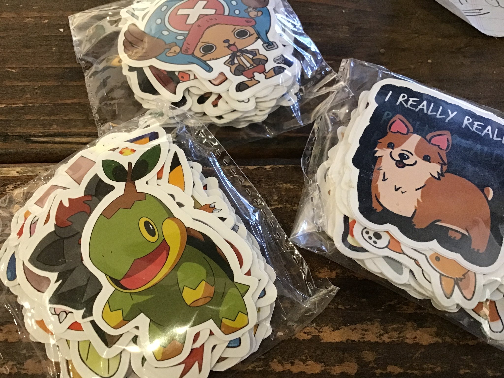 Mini shop trendy stickers