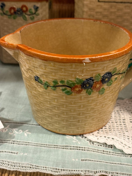Hotta Yu Shoten Japanese Majolica Ware Floral Design