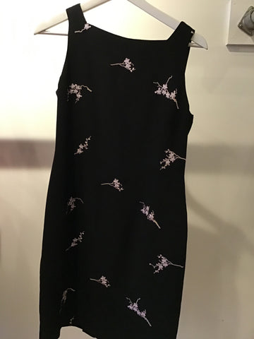 Vintage jones NY black sheath dress