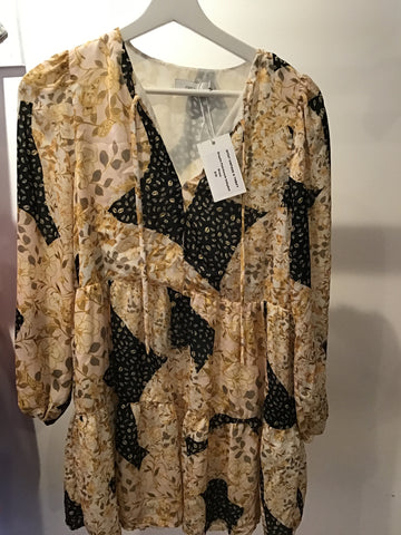 Gremlin patchwork babydoll dress