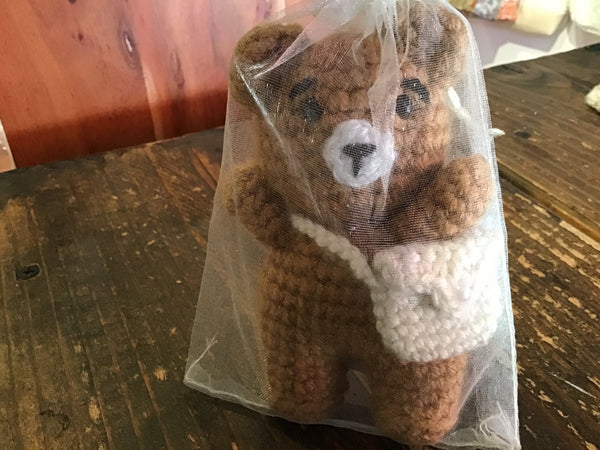 Crochet animal bag charms