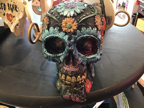 Hand painted Skull Candles
