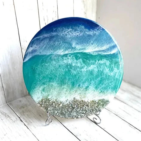 Crystal Beach Round Art