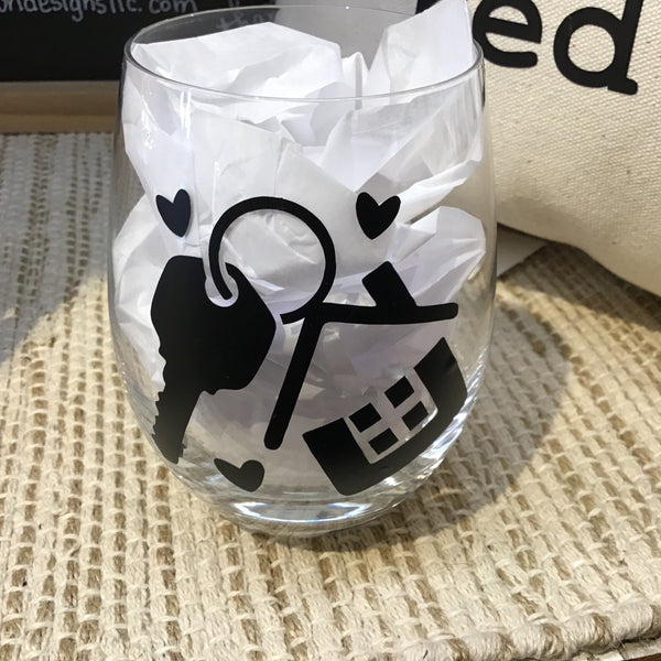 Stemless wine glasses