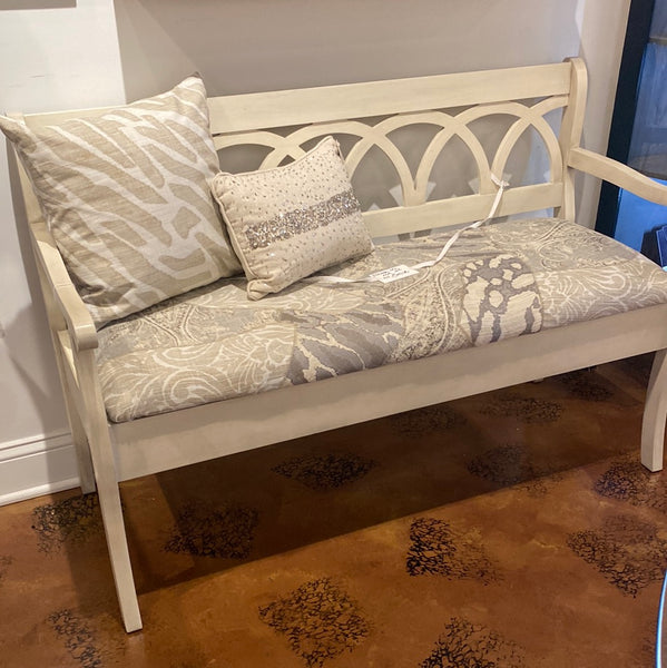 Upcycled Bench - Heavy Cream