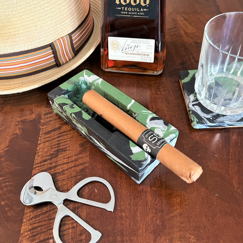 Concrete Single Cigar Ashtray
