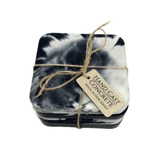 Concrete Coaster Set or Singles