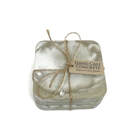 Concrete Coaster Set or Singles