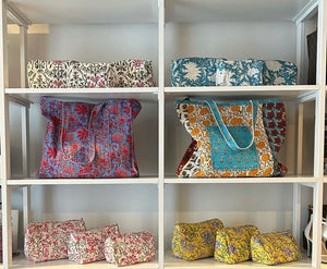 Hand Block Print Bags & Totes