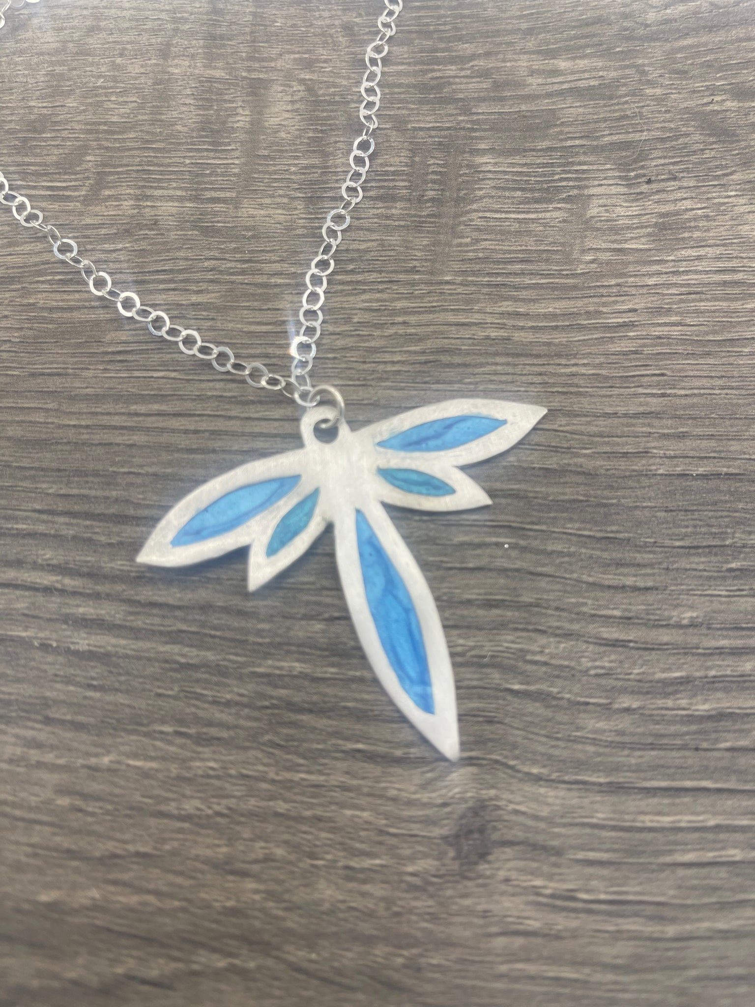 Blue Dragonfly Necklace