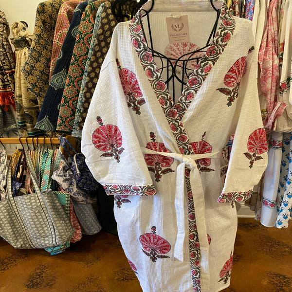 Block Print Floral Robes