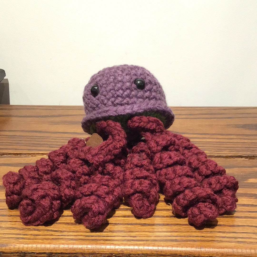 Crotchet Jellyfish (Purple/Green)