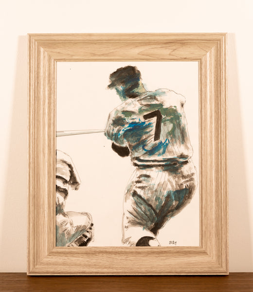 Mickey Mantle - Red Bank Artisan Collective jewelry art vintage recycled Artwork, Steve Schiro