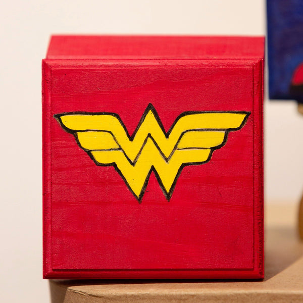Andromeda's Attic New Jersey artist hand-paints keepsake boxes of your favorite super hero