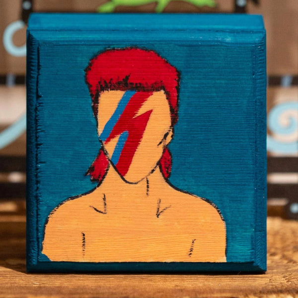 Small Hand-Painted Keepsake boxes of your favorite band - Red Bank Artisan Collective jewelry art vintage recycled Small Wooden Boxes, Andromedas Attic