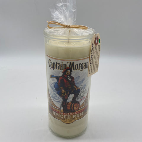Captain Morgan lemon lavender scented candle by Drunken Bottle