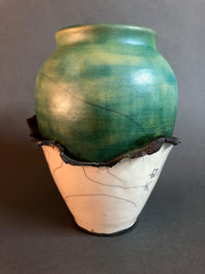 Raku Fired Vase