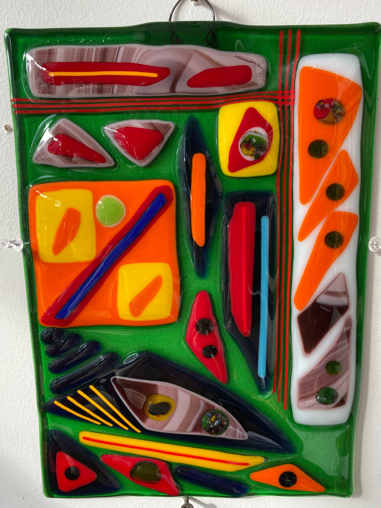 Abstract #1 Fused Glass Artwork