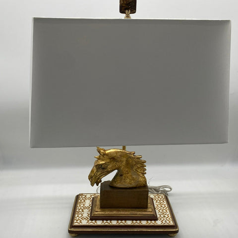Hand built Horse lamp by Lavish Details of NJ