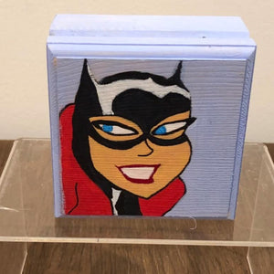 Small Hand-Painted Keepsake Box - Red Bank Artisan Collective jewelry art vintage recycled Small Wooden Boxes, Andromedas Attic