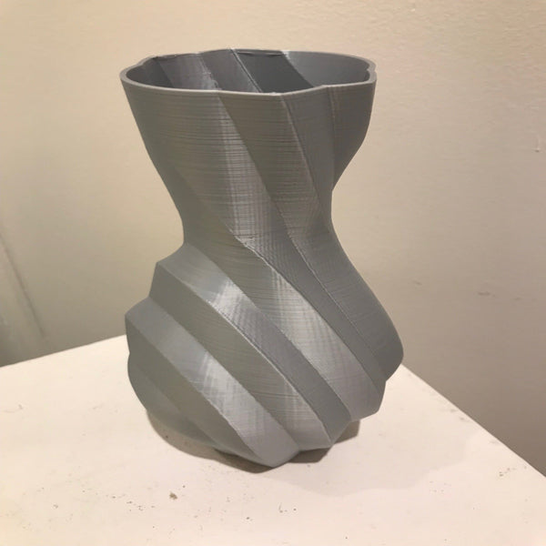 3D Printed Striped Vase