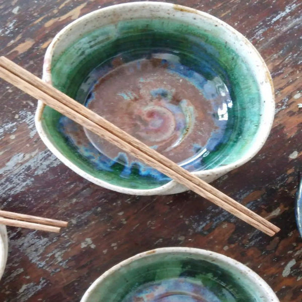 Ramen ceramic bowls created by Freedom Pottery