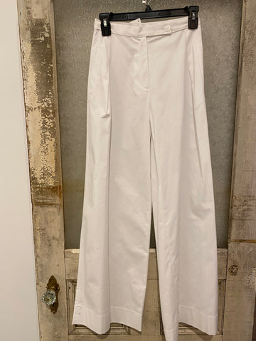 Tricot Chic White Trouser