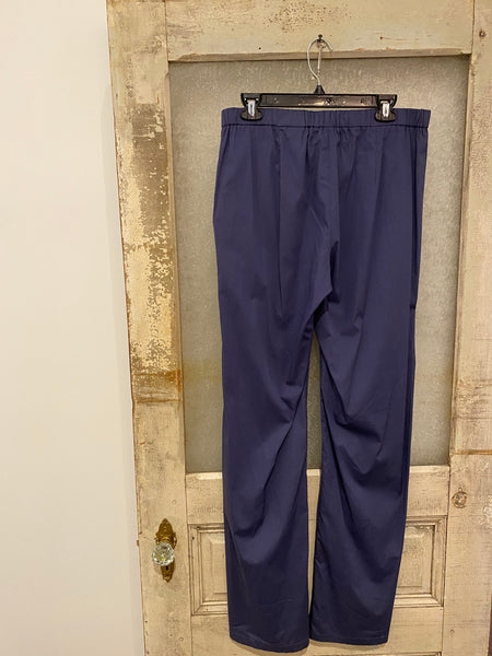 Oui Navy Pull-on Trouser