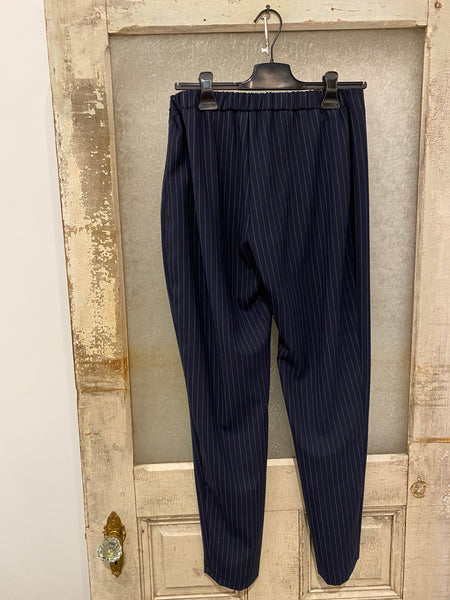 Niu Navy Cig Pin-Stripe Trouser