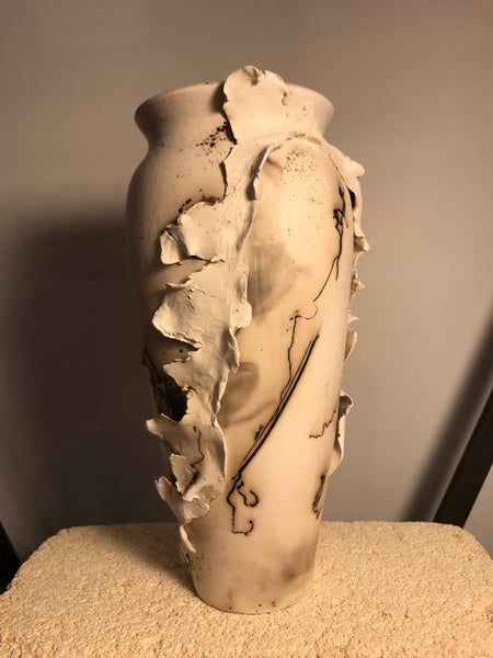 Horse-Hair Fired Ceramic Decorative Vase