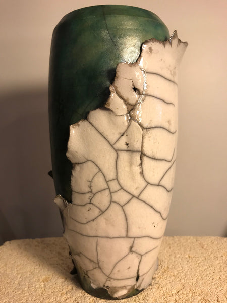 Raku Fired Vase