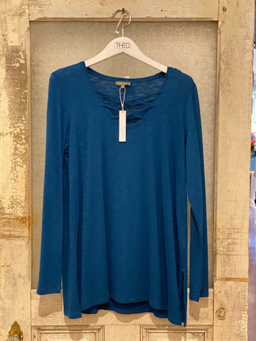 Lilla / P Teal Blue Long Sleeve