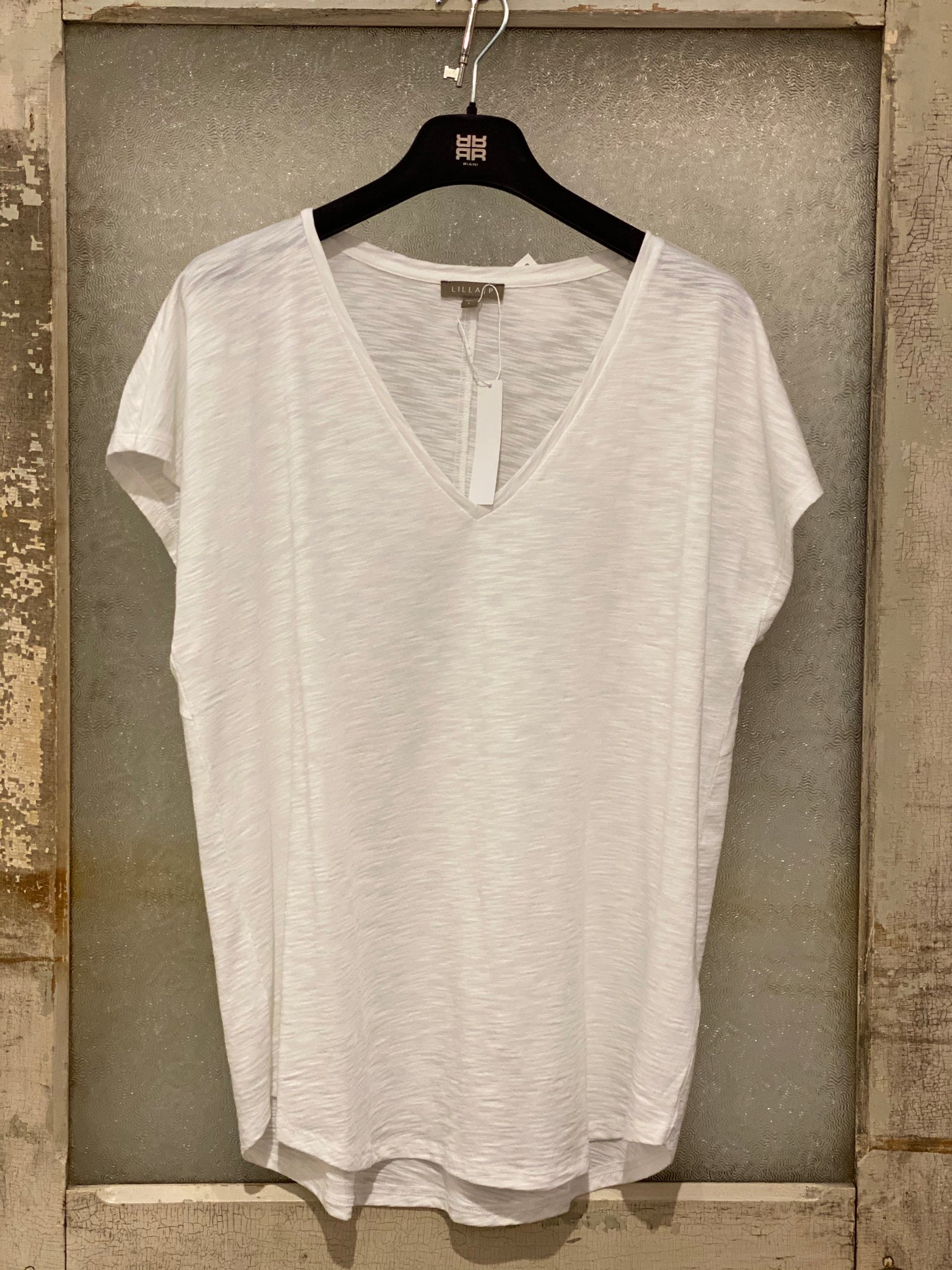 Lilla / P White V-neck T-Shirt
