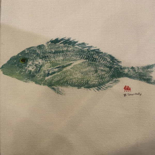 Gyotaku Kitchen Dish / Tea Towel
