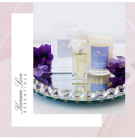 Karma Love perfume designed by NJ artist see article in the NJ Monthlhy