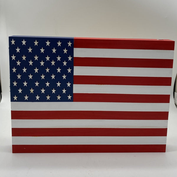 American flag from wood created by Vintage Farm.  