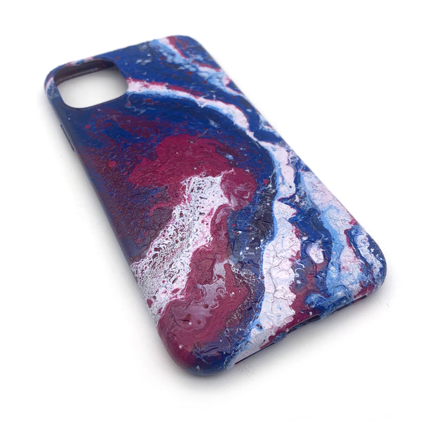 Hydro Dipped Phone Cases in Red White and Blue- iPhone 11