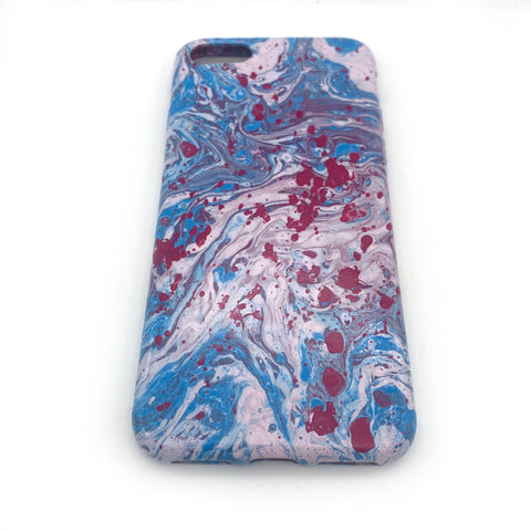 Hydro Dipped Phone Cases in Blue White and Magenta - iPhone 7, iPhone 8, iPhone SE (2020)