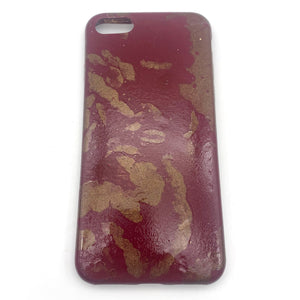 Hydro Dipped Phone Cases in Copper and Burgundy - iPhone 7, iPhone 8, iPhone SE (2020)